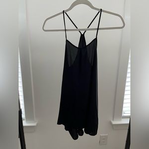 Banana Republic Flowy Long Black Tank Top